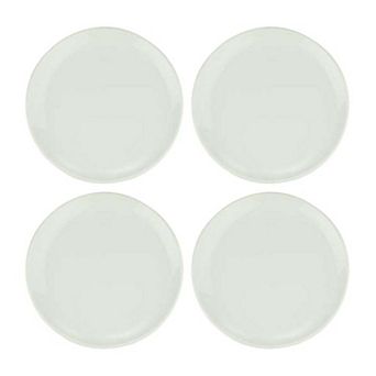 Gourmet dia.9" Round Warm White Porcelain Plate (Set of 4)