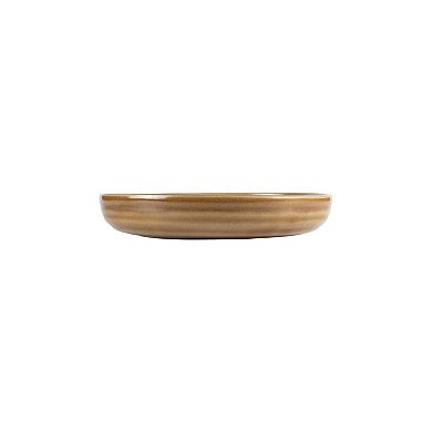 Terra Pott dia.10" h:1.75" 47 oz. Round Brown Porcelain Bowl