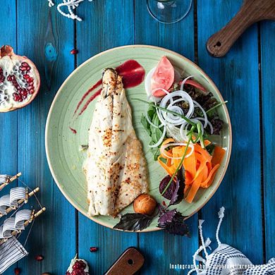 Therapy dia.10.5" Round Green Porcelain Plate (Set of 4)