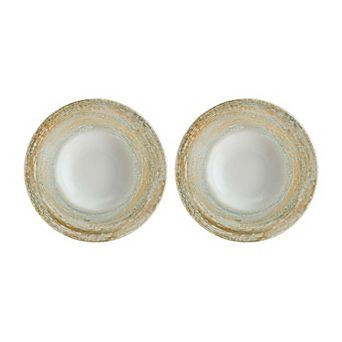 Patera dia.11" h:2.5" 14 oz. Round Decorated Porcelain Bowl (Set of 2)