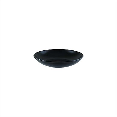 Notte dia.9" h:2" 34 oz. Round Black Porcelain Bowl (Set of 4)