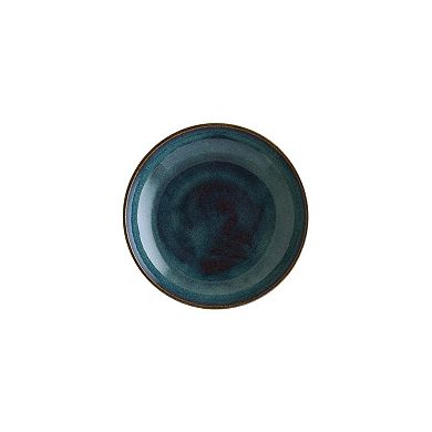 Sphere Ocean dia.9" h:2" 34 oz. Round Blue Porcelain Bowl