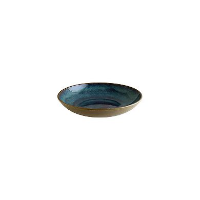 Sphere Ocean dia.9" h:2" 34 oz. Round Blue Porcelain Bowl