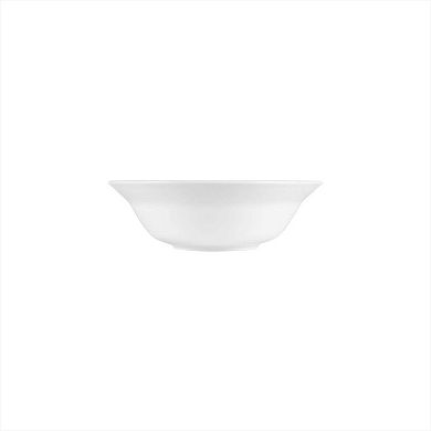 Porcelain Lizbon dia.9" h:2.75" 42 oz. Round White Porcelain Bowl (Set of 2)