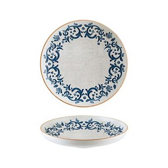 Viento dia.10.75" h:2.25" Round Decorated Porcelain Deep Plate