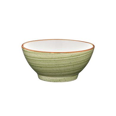 Therapy dia.5.5" h:2.75" 15 oz. Round Green Porcelain Bowl (Set of 4)