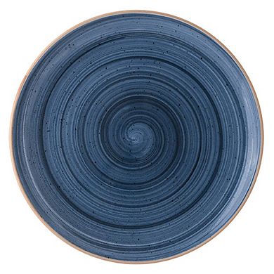 Dusk dia.10.5" Round Blue Porcelain Plate (Set of 4)