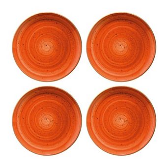 Terracota dia.8" h:1.5" 17 oz. Round Terracotta Porcelain Bowl (Set of 4)