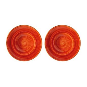 Terracota dia.10.75" h:2.25" 16 oz. Round Terracotta Porcelain Bowl (Set of 2)