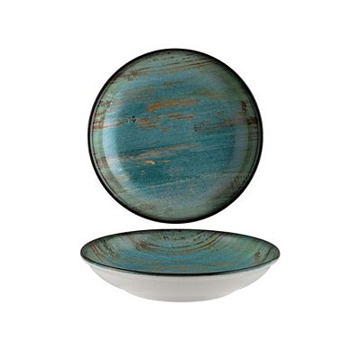 Madera dia.9" h:2" 34 oz. Round Decorated Porcelain Bowl (Set of 4)