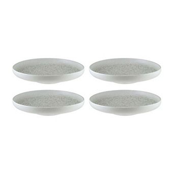 Luna dia.4" h:0.75" 4 oz. Round White Porcelain Bowl (Set of 4)
