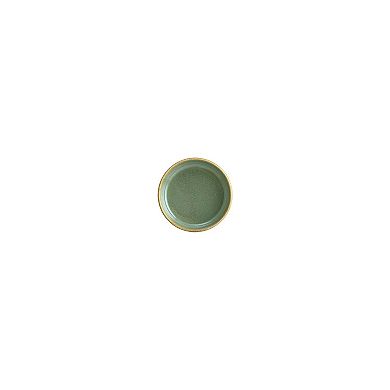 Sage dia.4" h:1" 1 oz. Round Green Porcelain Bowl (Set of 4)