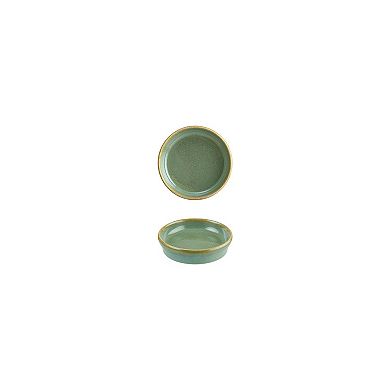 Sage dia.4" h:1" 1 oz. Round Green Porcelain Bowl (Set of 4)