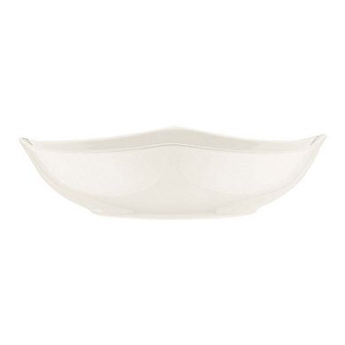 Gourmet dia.9.25" h:2.5" 37 oz. Round Warm White Porcelain Bowl