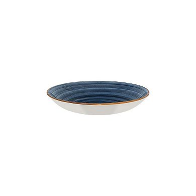 Dusk dia.11" h:2.5" 57 oz. Round Blue Porcelain Bowl (Set of 2)