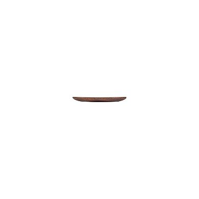 Turgla Composite dia.6.75" Round Brown Composite Plate (Set of 4)