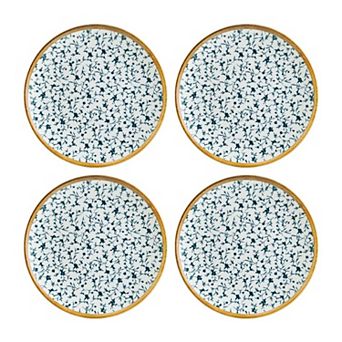 Calif dia.10.5" Round Decorated Porcelain Plate (Set of 4)