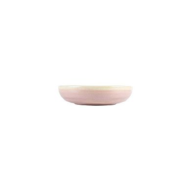 Pink Pott dia.7.25" h:1.75" 22 oz. Round Pink Porcelain Bowl (Set of 4)