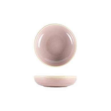 Pink Pott dia.7.25" h:1.75" 22 oz. Round Pink Porcelain Bowl (Set of 4)