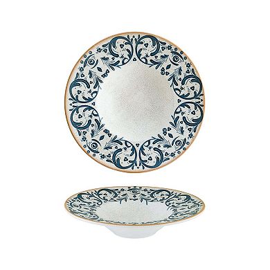 Viento dia.11" h:2.5" 14 oz. Round Decorated Porcelain Bowl (Set of 2)