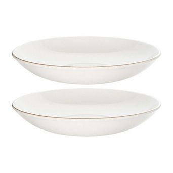 Retro dia.10" h:2" 44 oz. Round Decorated Porcelain Bowl (Set of 2)