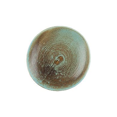 Coral dia.11.5" h:2.5" 55 oz. Round Decorated Porcelain Bowl