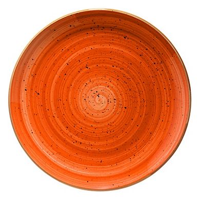 Terracota dia.10.5" Round Terracotta Porcelain Plate (Set of 4)
