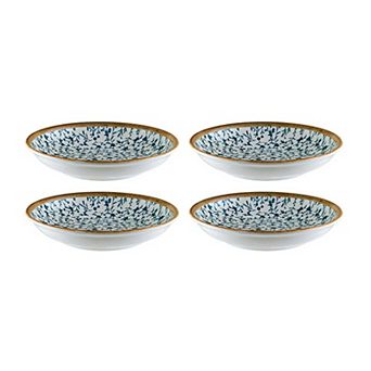 Calif dia.3.5" h:1" 2 oz. Round Decorated Porcelain Bowl (Set of 4)