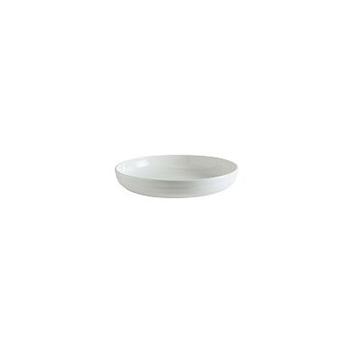 Pott dia.7.25" h:1.75" 22 oz. Round Warm White Porcelain Bowl (Set of 2)