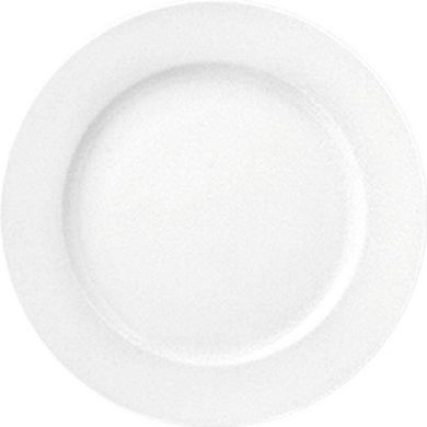 Porcelain Delta dia.10.5" Round White Porcelain Plate (Set of 4)
