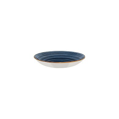 Dusk dia.9" h:2" 34 oz. Round Blue Porcelain Bowl (Set of 4)