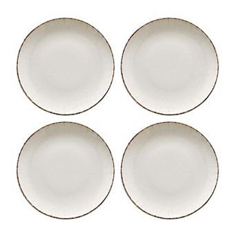 Retro dia.8" h:1.5" 17 oz. Round Decorated Porcelain Bowl (Set of 4)