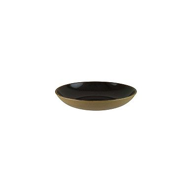 Sphere Earth dia.9" h:2" 34 oz. Round Black Porcelain Bowl