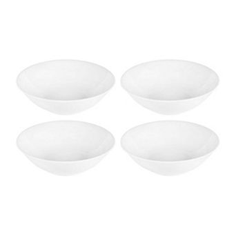 Porcelain Delta-Coupe dia.9" h:2.75" 42 oz. Round White Porcelain Bowl (Set of 4)
