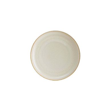 Sand dia.9.75" h:2" Round Beige Porcelain Deep Plate