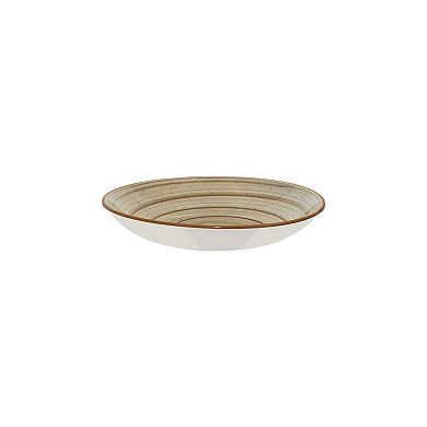 Terrain dia.11" h:2.5" 57 oz. Round Brown Porcelain Bowl (Set of 2)