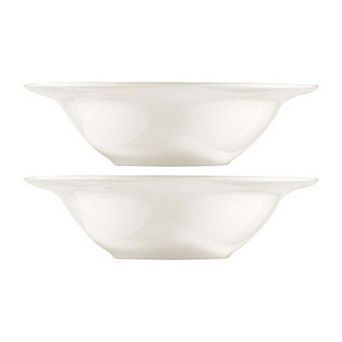 Gourmet dia.9" h:2.5" 24 oz. Round Warm White Porcelain Bowl (Set of 2)