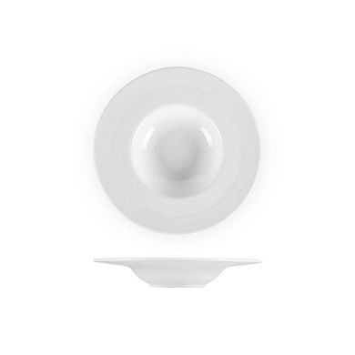 Porcelain Madrid dia.8.75" h:1.25" 6 oz. Round White Porcelain Bowl (Set of 4)