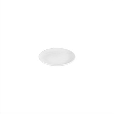Porcelain Delta-Coupe dia.6" Round White Porcelain Plate (Set of 4)