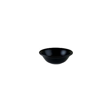 Notte dia.6.25" h:2" 13 oz. Round Black Porcelain Bowl (Set of 4)