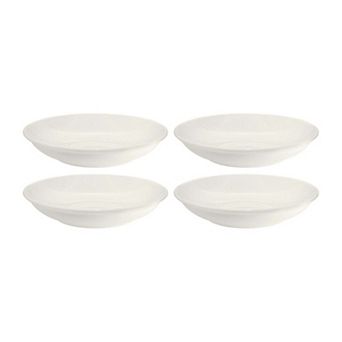 Gourmet dia.8" h:1.5" 17 oz. Round Warm White Porcelain Bowl (Set of 4)