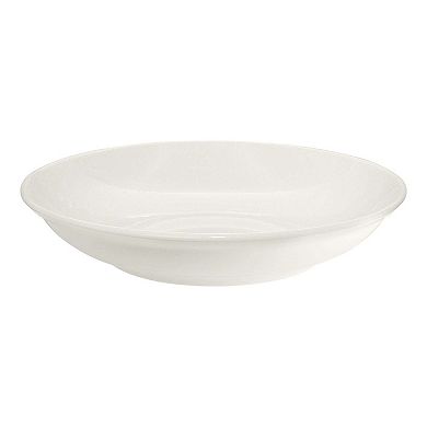 Gourmet dia.8" h:1.5" 17 oz. Round Warm White Porcelain Bowl (Set of 4)