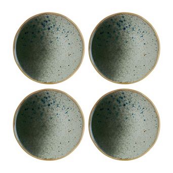 Gaia dia.9" Round Decorated Porcelain Plate (Set of 4)