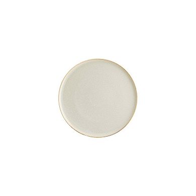 Sand dia.8.75" Round Beige Porcelain Plate (Set of 4)
