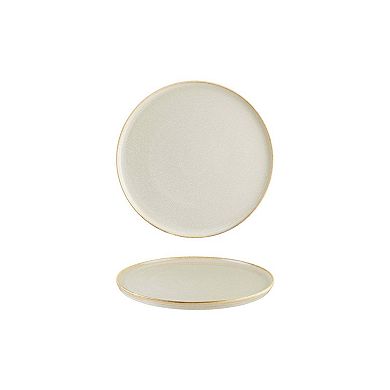 Sand dia.8.75" Round Beige Porcelain Plate (Set of 4)