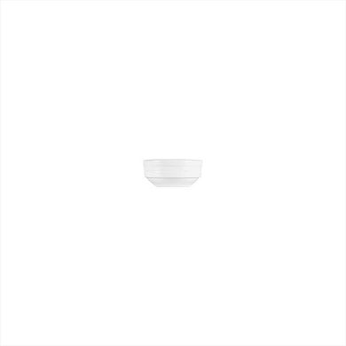 Porcelain Lizbon dia.3" h:1.25" 3 oz. Round White Porcelain Bowl (Set of 4)