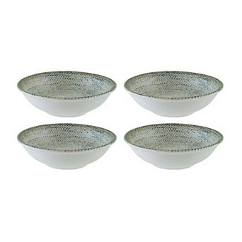 Sway dia.3.5" h:1" 2 oz. Round Decorated Porcelain Bowl (Set of 4)