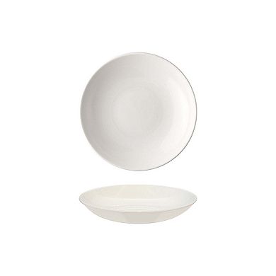 Gourmet dia.9" h:2" 34 oz. Round Warm White Porcelain Bowl (Set of 4)