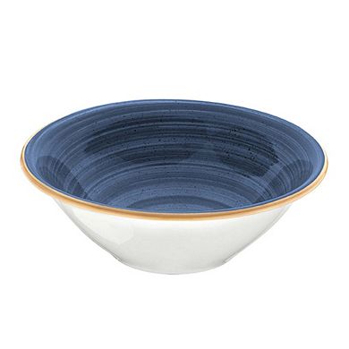 Dusk dia.8" h:2.5" 30 oz. Round Blue Porcelain Bowl (Set of 2)