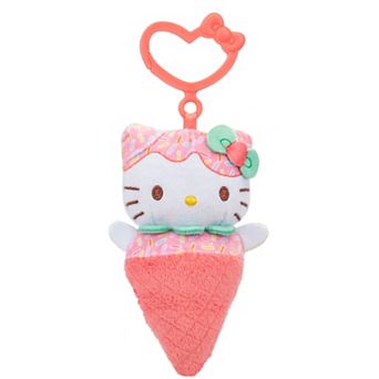 Hello Kitty 4-Inch Ice Cream Clip-on Plush Toy
